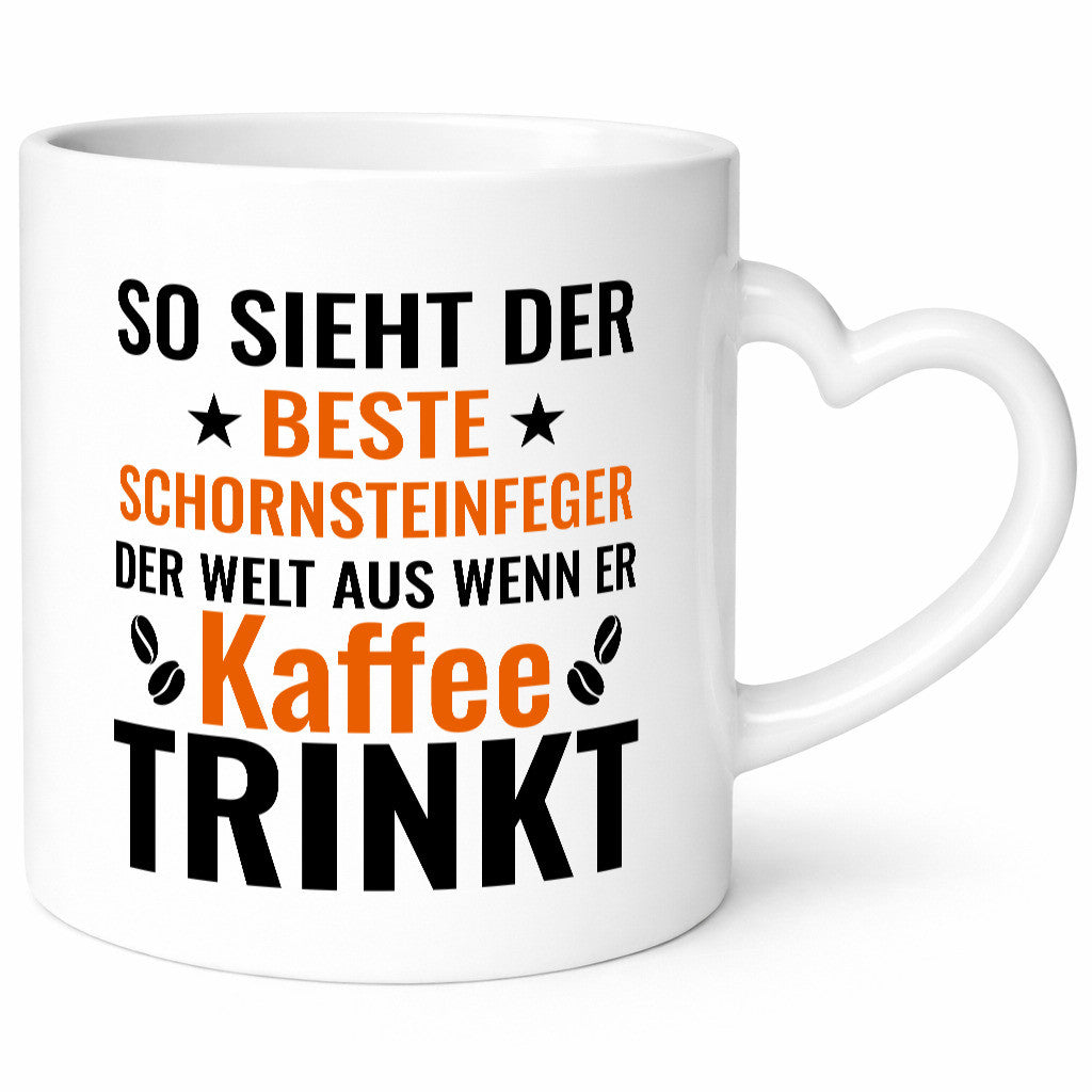 Kaffee trinkt: Schornsteinfeger | Kaminkehrer lustig Humor Geschenkidee