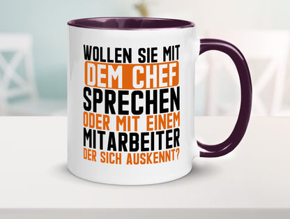 Wollen sie mit dem Chef Sprechen | Mitarbeiter Humor Arbeit Kollegen Büro