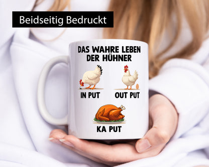 Das wahre leben der Hühner | Hühnerstall lustig Humor Geschenkidee Geschenk