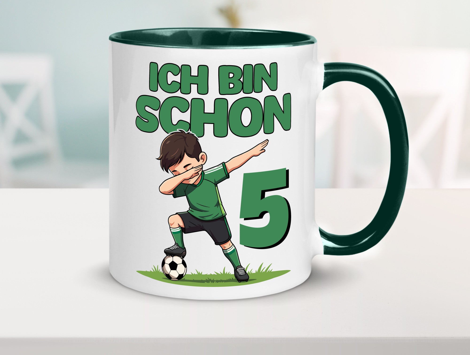 5. Geburtstag | 5 Jahre Fußballer lustiger Spruch Geschenk Geschenkidee Tasse