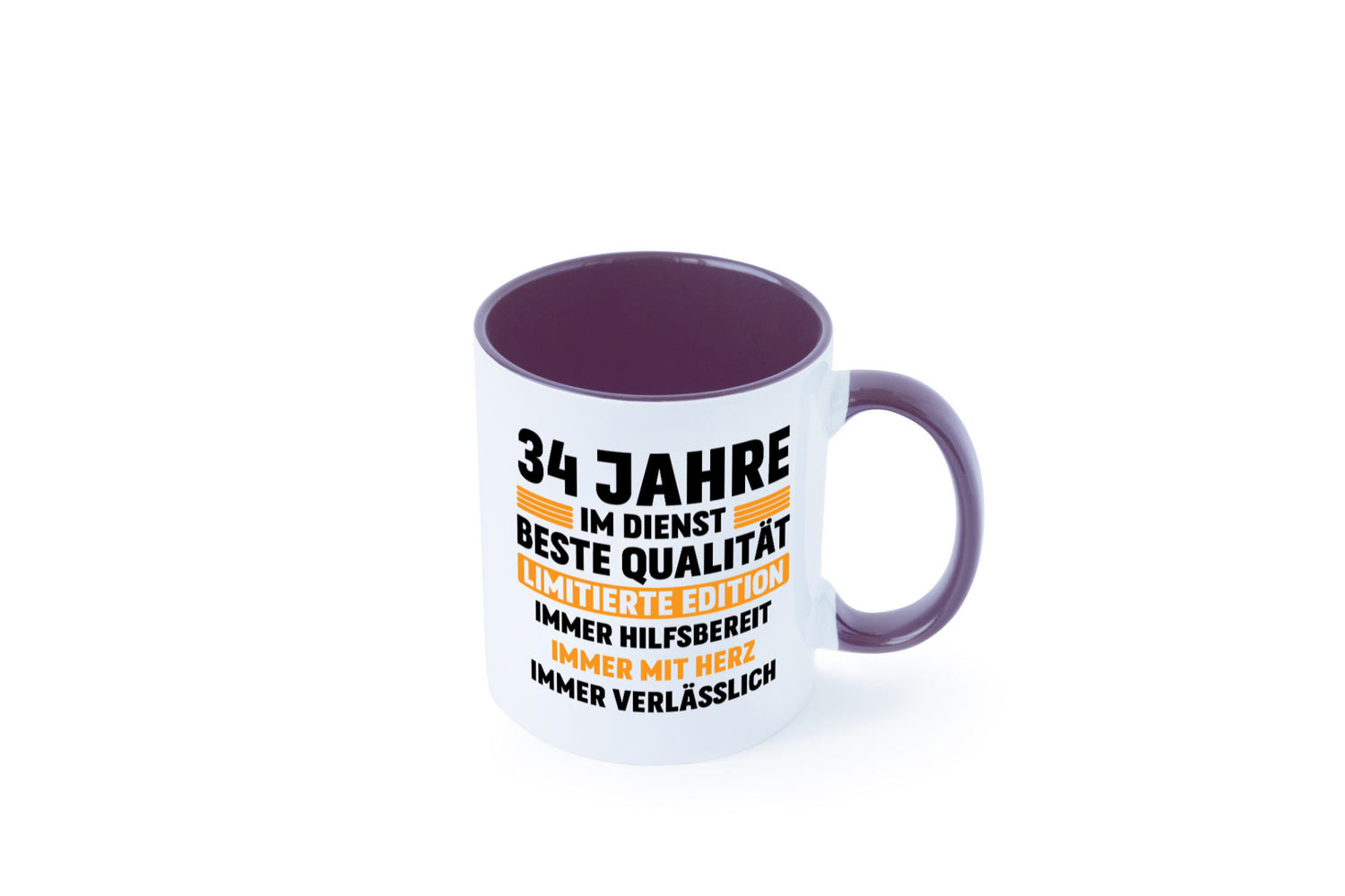 34 Jahre im Dienst | Jubiläum Arbeit v2 Humor Kollegen Büro Geschenkidee Tasse
