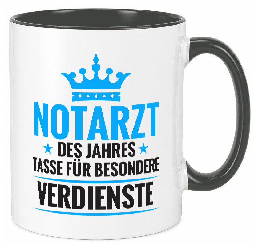 Besonderer Verdienst: Notarzt | Arzt Geschenk Humor Geschenkidee lustiger Tasse
