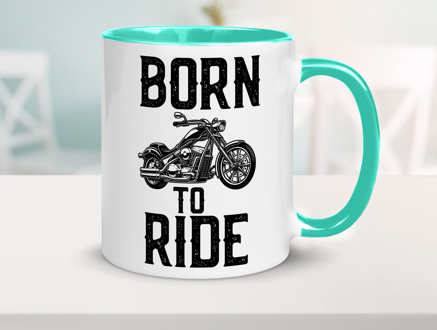 Born to ride | Biker Tasse Motorradfahrer Motorrad lustiger Spruch Geschenk
