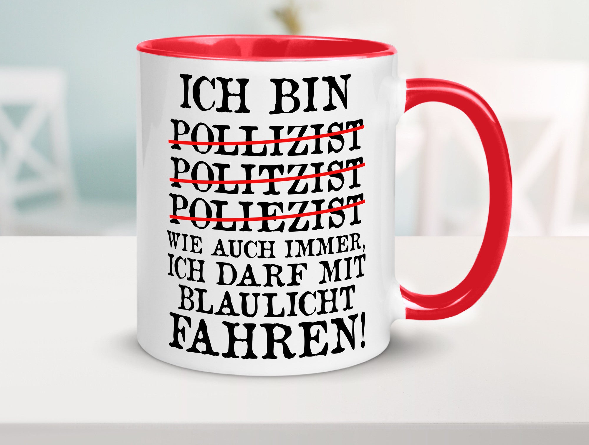 Ich bin Polizist | Blaulicht Polizei Beruf Streife lustig Arbeit Kollegen Büro