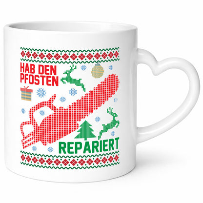 Hab den pfosten Repariert | Ugly Christmas Weihnachten Geschenkidee Humor Tasse