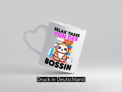 Relax Tasse: Bossin | Führungskraft Vorgesetzte Geschenk Humor Geschenkidee