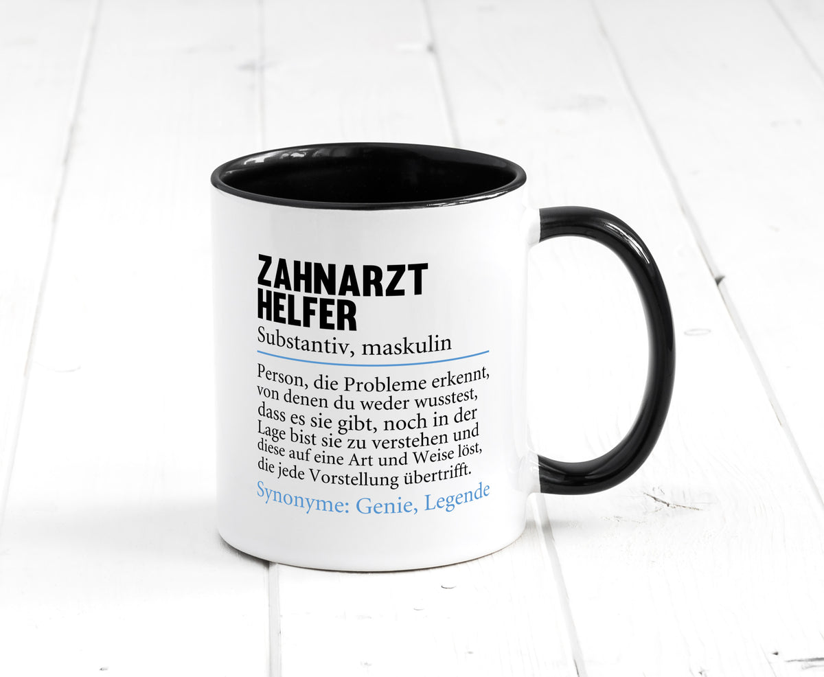 Zahnarzthelfer | Spruch Humor Zahnmedizin Geschenkidee Tasse