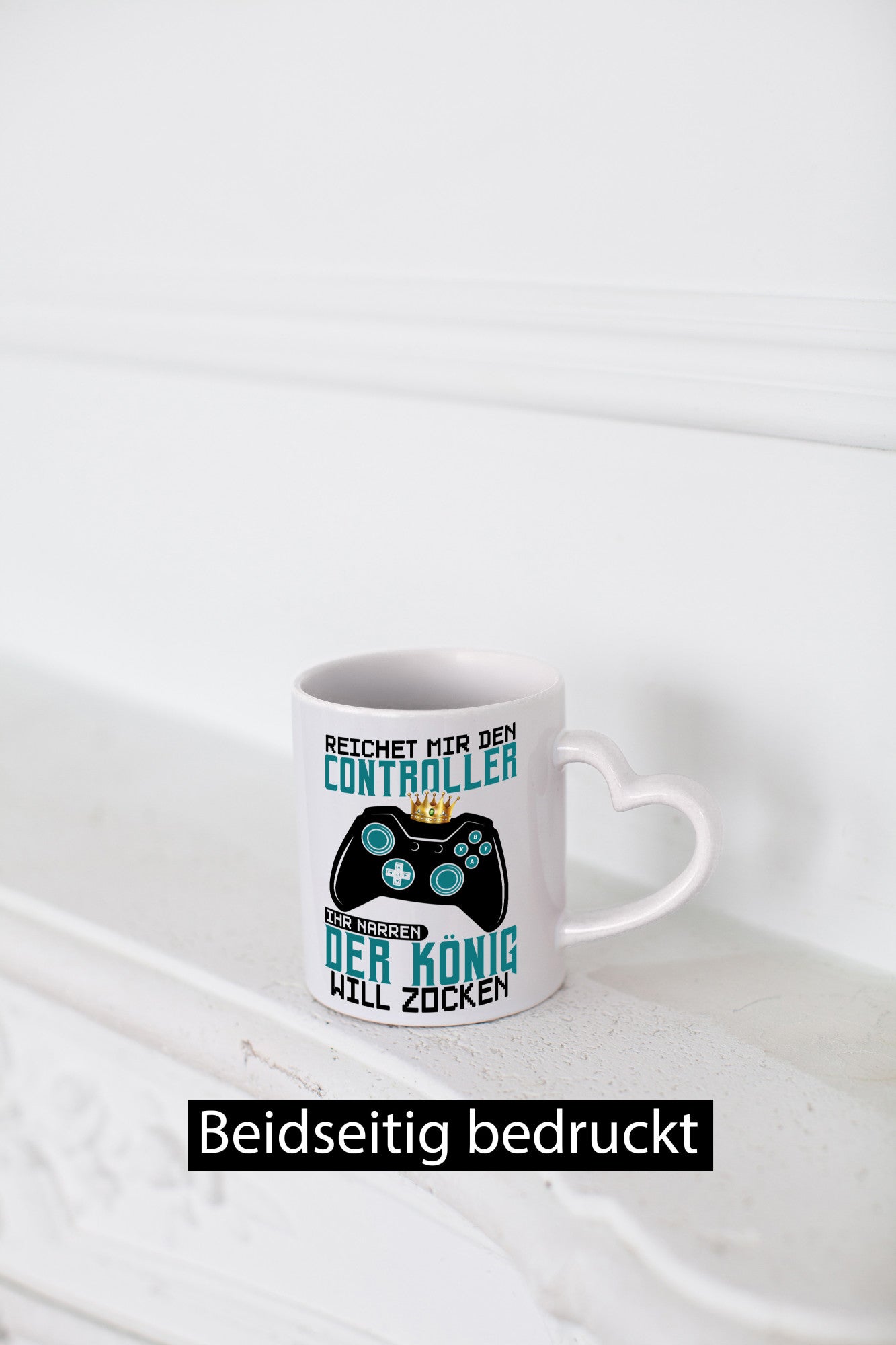 Der König will Zocken | Gamer lustiger Spruch Geschenk Humor Geschenkidee Tasse