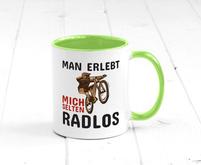 Selten Radlos | Spruchtasse Fahrrad Männer Humor lustiger Spruch Geschenk