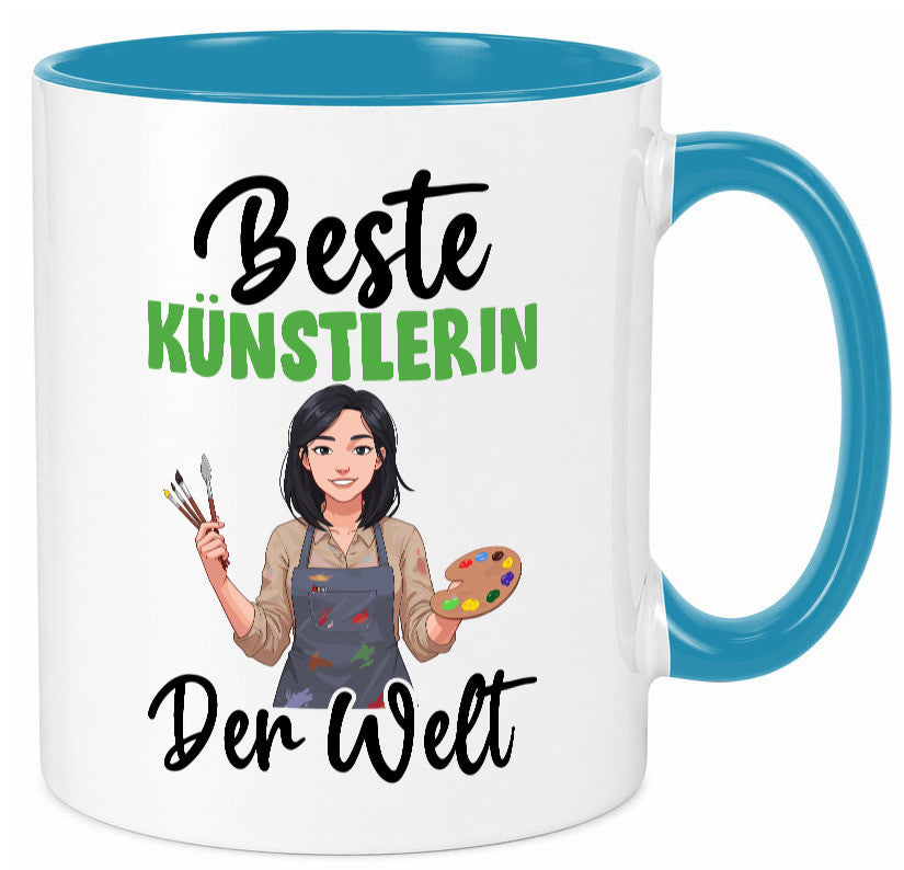 Beste Künstlerin| Kunst Geschenk Humor Geschenkidee lustiger Spruch Tasse