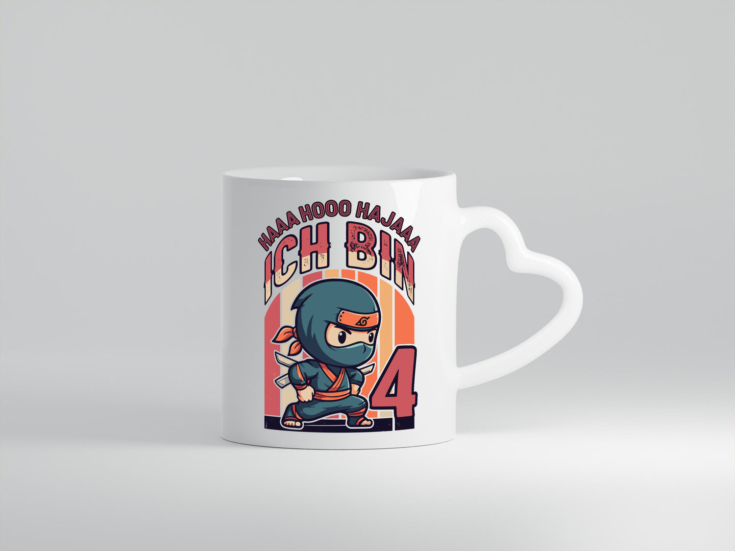 4. Geburtstag | Ninja Junge 4 Jahre lustiger Spruch Geschenk Geschenkidee Tasse