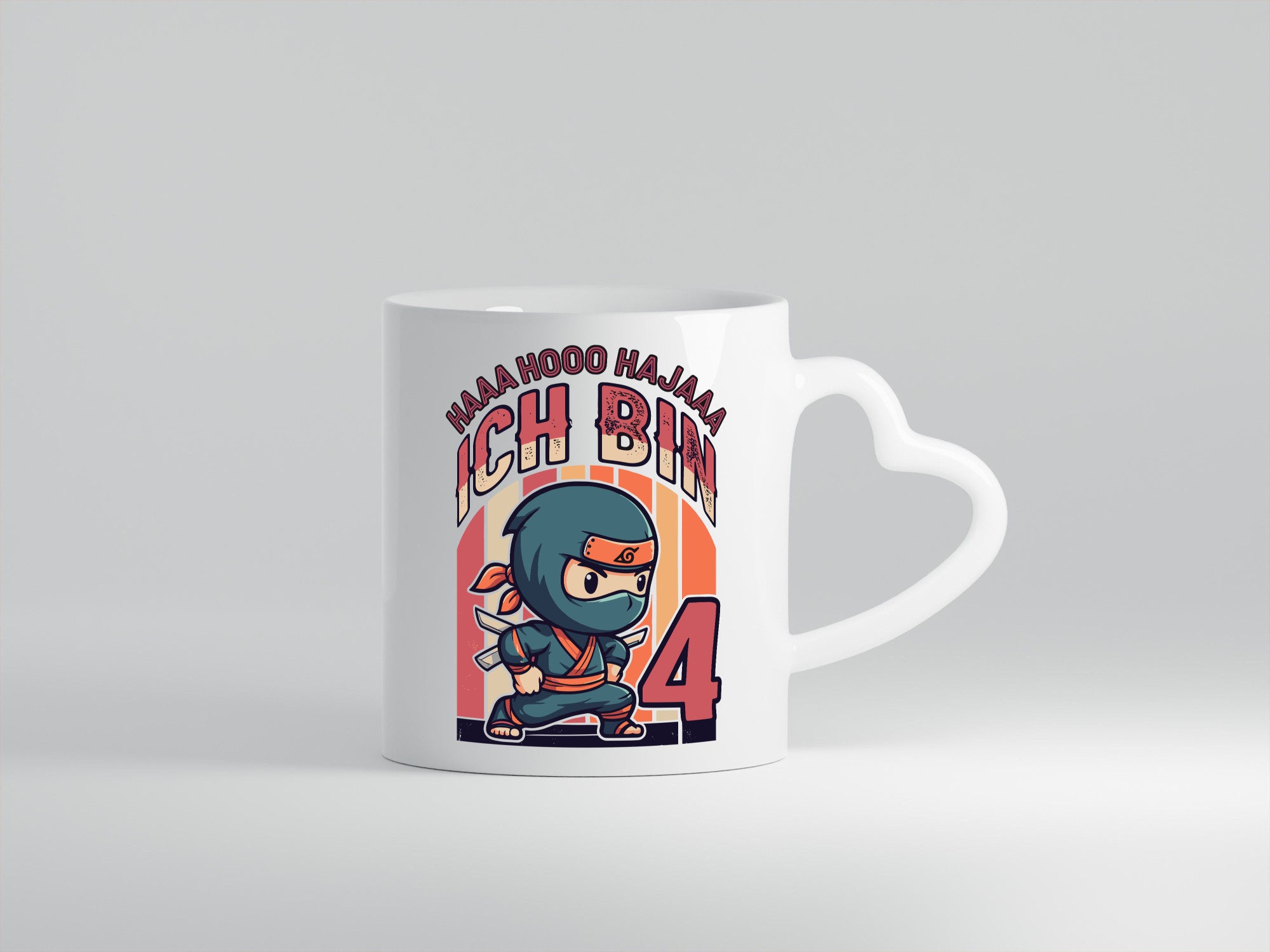 4. Geburtstag | Ninja Junge 4 Jahre lustiger Spruch Geschenk Geschenkidee Tasse