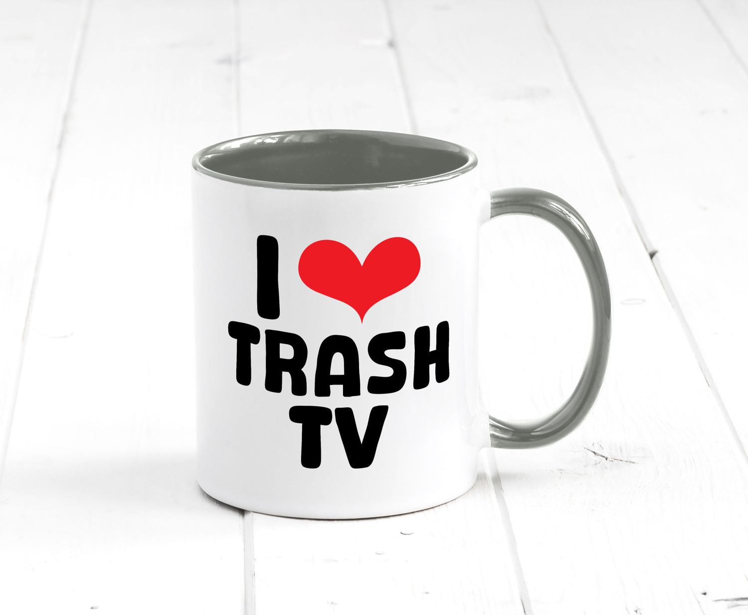I love Trash TV | v2 lustig Humor Geschenkidee Geschenk Tasse