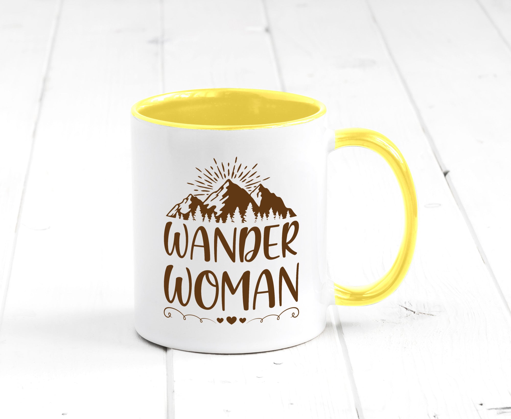 Wander Woman | Berge Herzen Geschenk Familie Geschenkidee lustiger Spruch Tasse