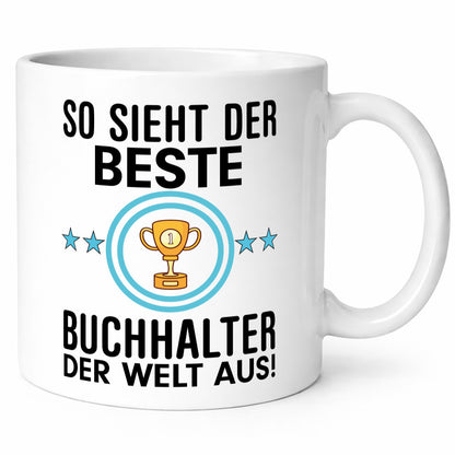 Bester Buchhalter | Büro Kollegen Beruf Geschenk Arbeit lustiger Spruch Tasse