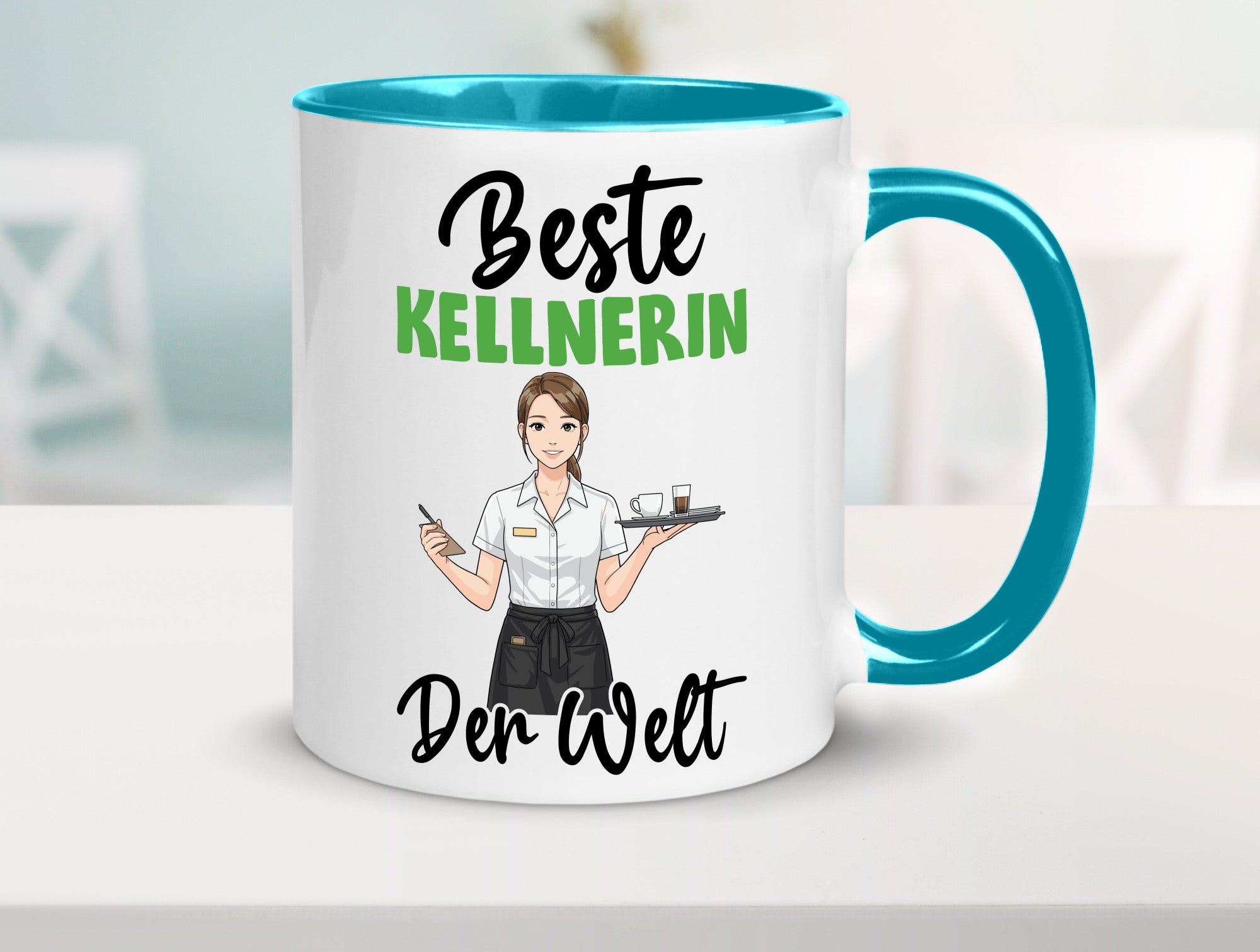 Beste Kellnerin | Beruf kellnern Bedienung v2 Humor Arbeit Kollegen Büro
