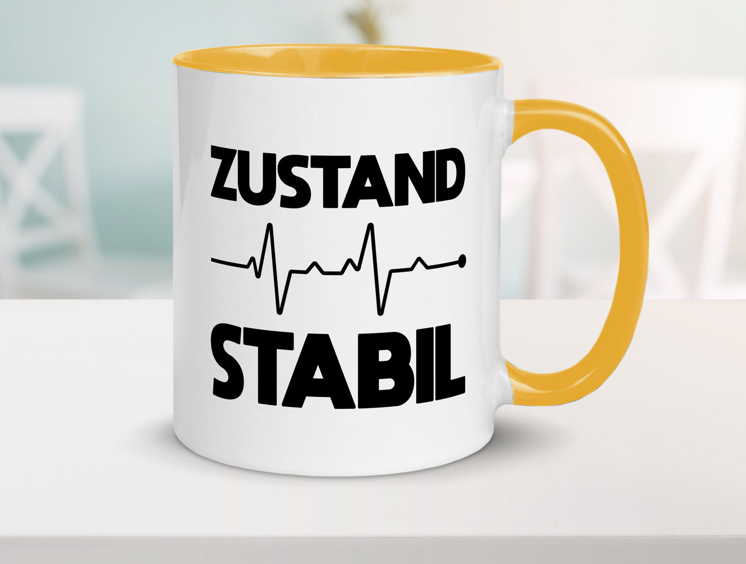 Zustand Stabil | Herzschlag Heartbeat lustiger Spruch Geschenk Humor
