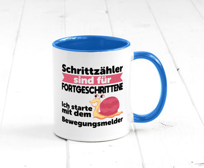 Schrittzähler Fortgeschrittene, Bewegungsmelder | Schnecke Geschenk Humor
