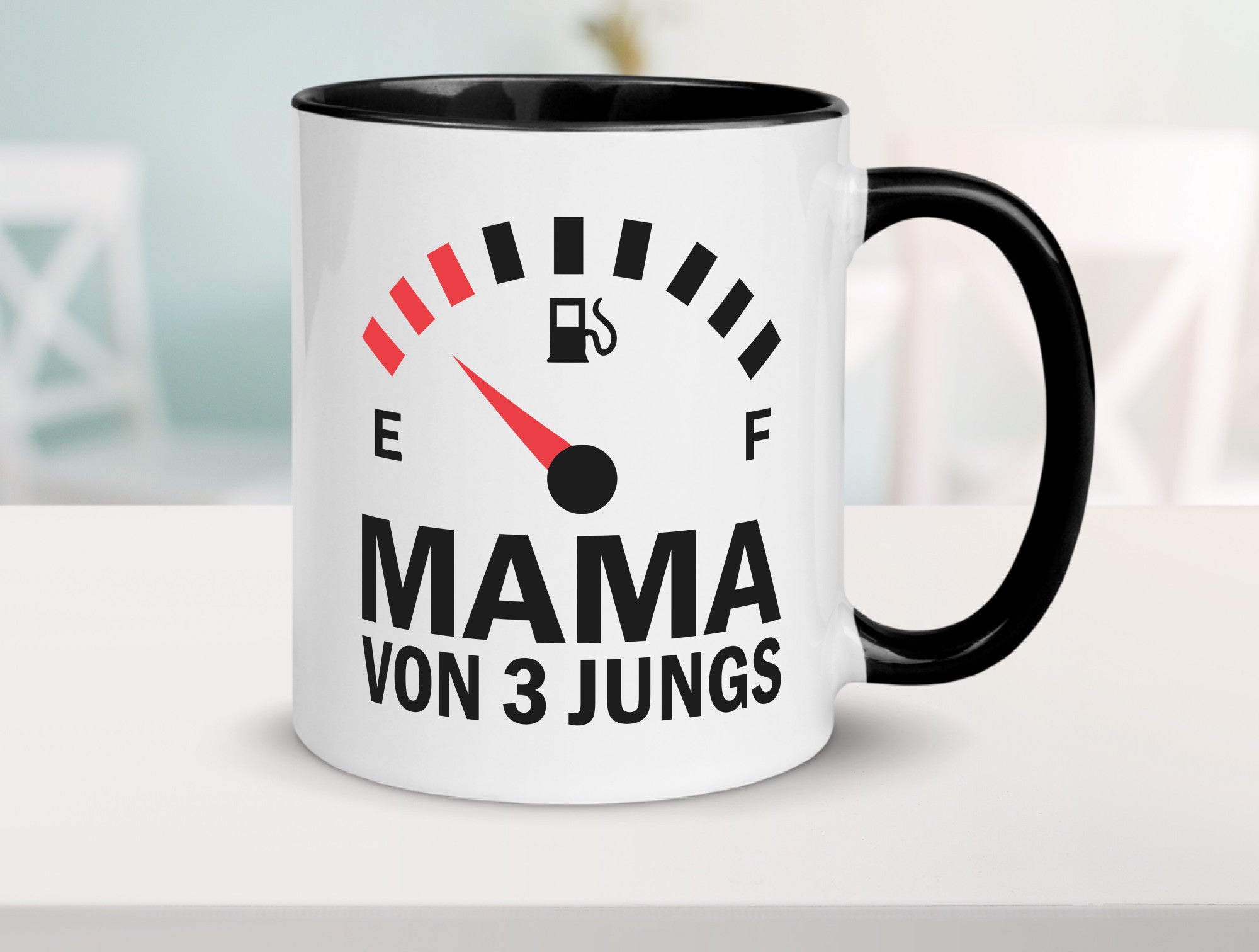 Mama von 3 Jungs | Muttertag Geschwister lustiger Spruch Geschenk Familie