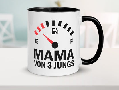 Mama von 3 Jungs | Muttertag Geschwister lustiger Spruch Geschenk Familie