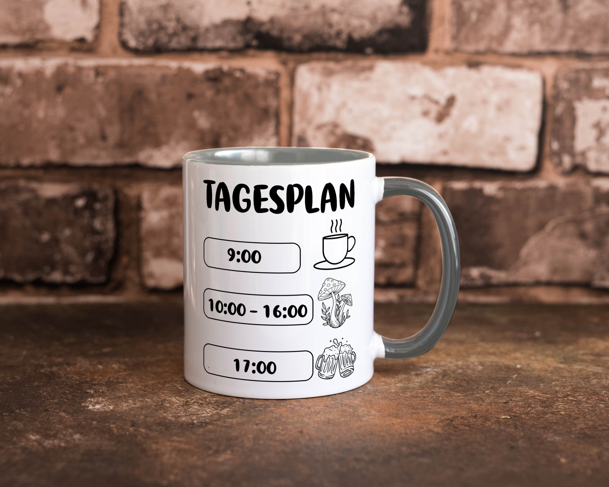Tagesplan Pilzsammler | Pilze Wald v2 Geschenk Humor Geschenkidee lustiger