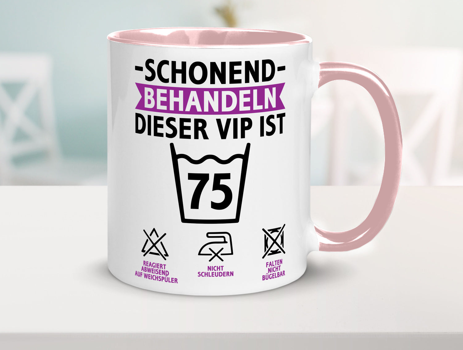75 Geburtstag | schonend behandeln Jahre v2 lustiger Spruch Geschenk