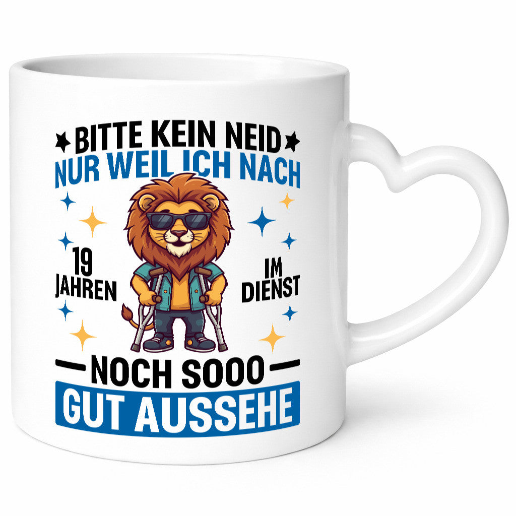 19 Jahre im Dienst | Arbeitsjubiläum Arbeit lustig Kollegen Büro Geschenk Tasse