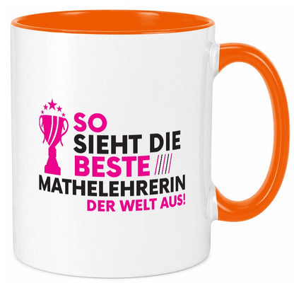 Die Weltbeste Mathelehrerin | Lehrer Mathe Geschenk Humor Geschenkidee lustiger Tasse