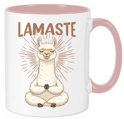 Lamaste | Lama Namaste lustiger Spruch Geschenk Humor Geschenkidee Tasse