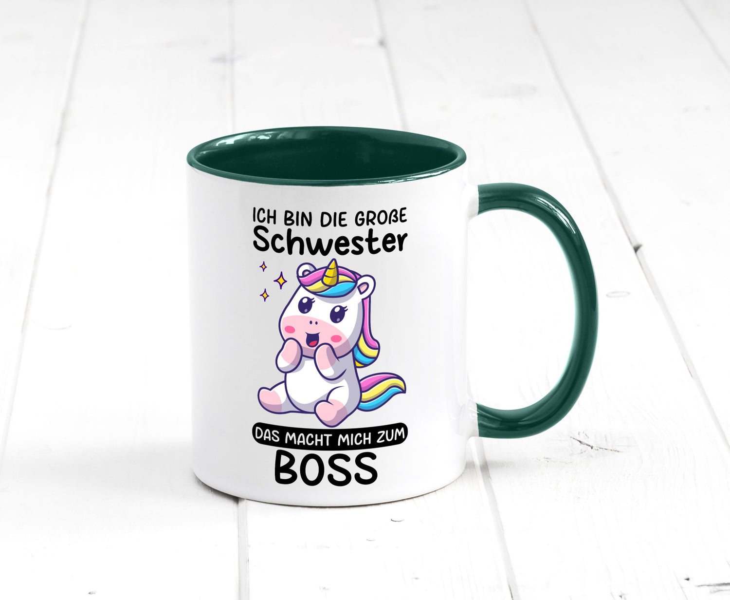 Große schwester macht mich zum Boss | Einhorn Geschwister lustiger Spruch