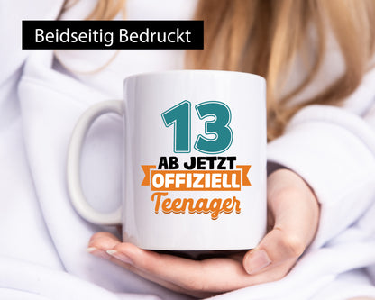 13. Geburtstag | Mädchen Tasse Teenager Spruch vl1 Humor Geschenkidee