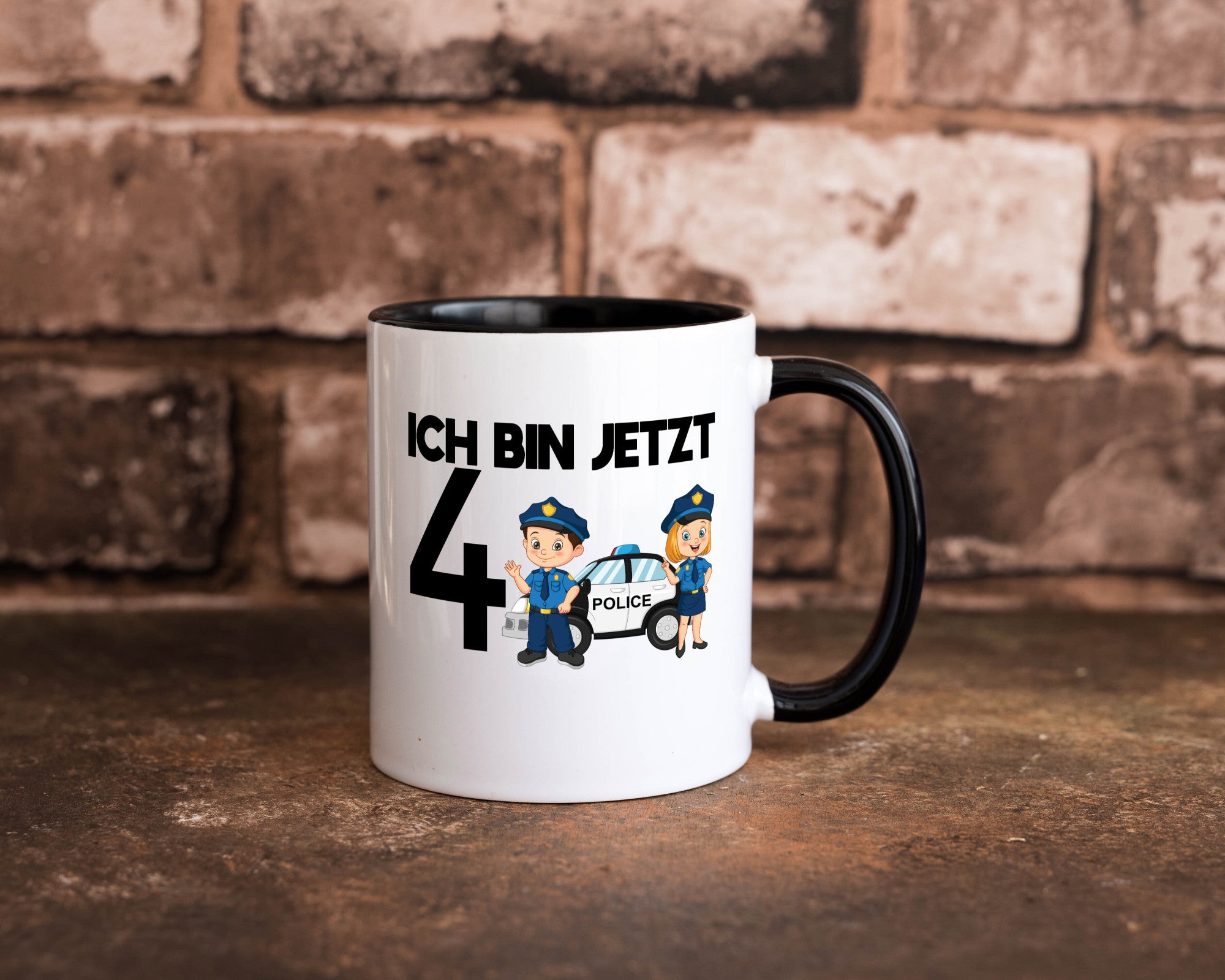 Ich bin jetzt 4 | Polizei 4. Geburtstag Jähriger Geschenk Geschenkidee lustiger