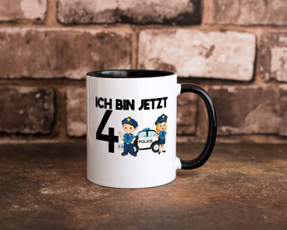 Ich bin jetzt 4 | Polizei 4. Geburtstag Jähriger Geschenk Geschenkidee lustiger