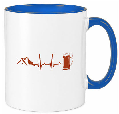 Berge und Bier | Wandern Wanderer Biertrinken Geschenkidee Humor Tasse