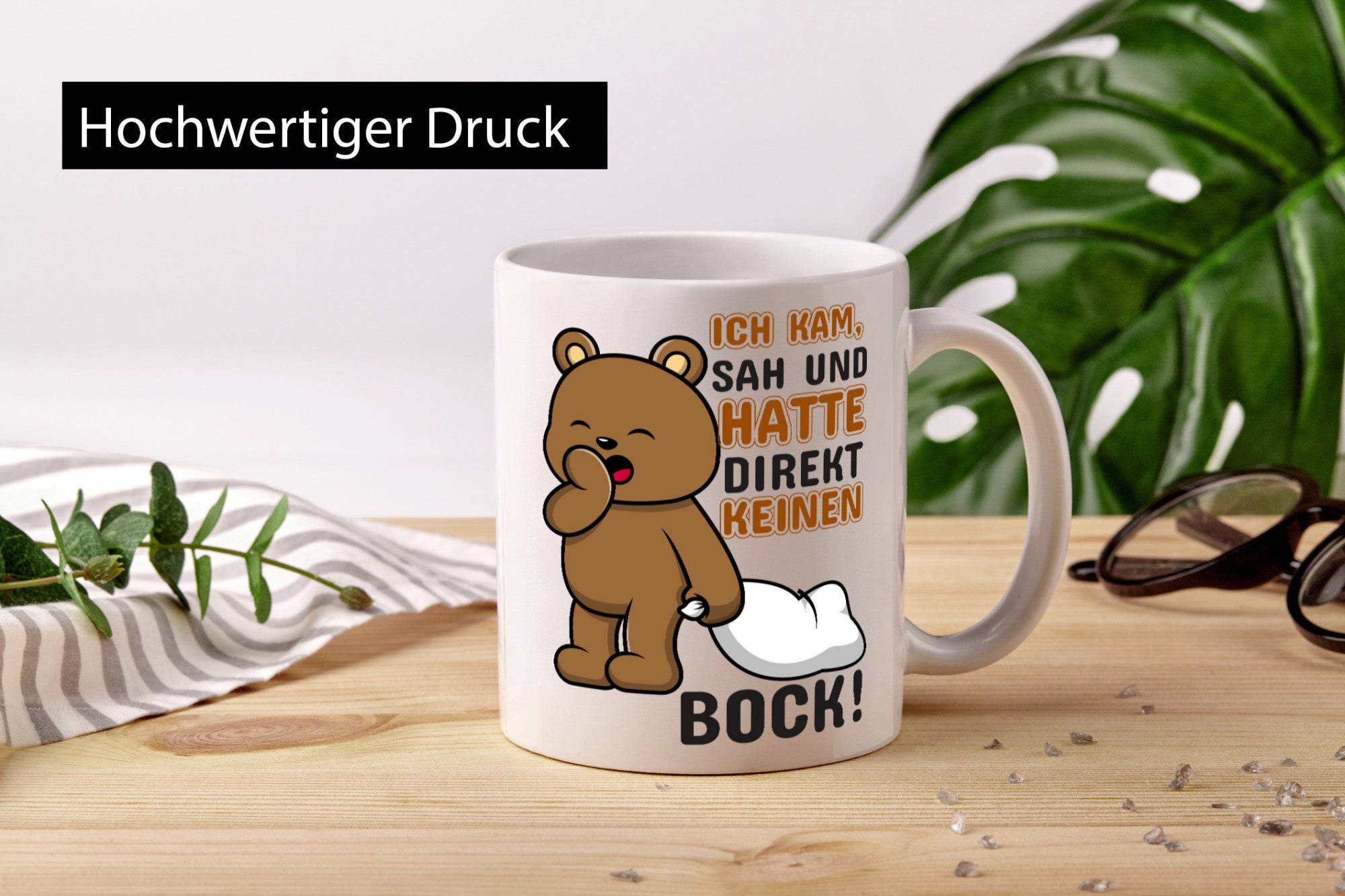 Direkt keinen Bock! | Büro Faultier Morgenmuffel Geschenk Arbeit Kollegen