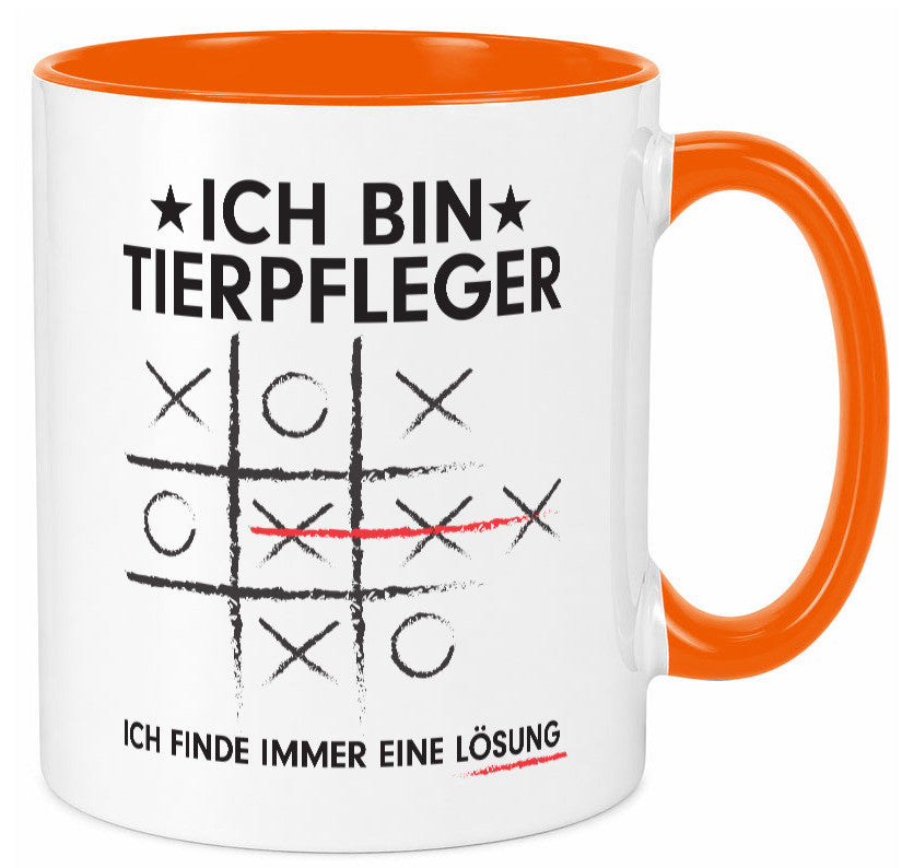 Löse Probleme: Tierpfleger | Pflegeberuf Tierheim v3 lustiger Spruch Geschenk Tasse