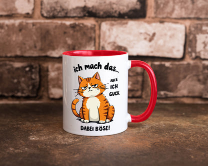 Ich guck dabei Böse | Katze Ironie Geschenk Tierliebhaber Humor lustiger Spruch