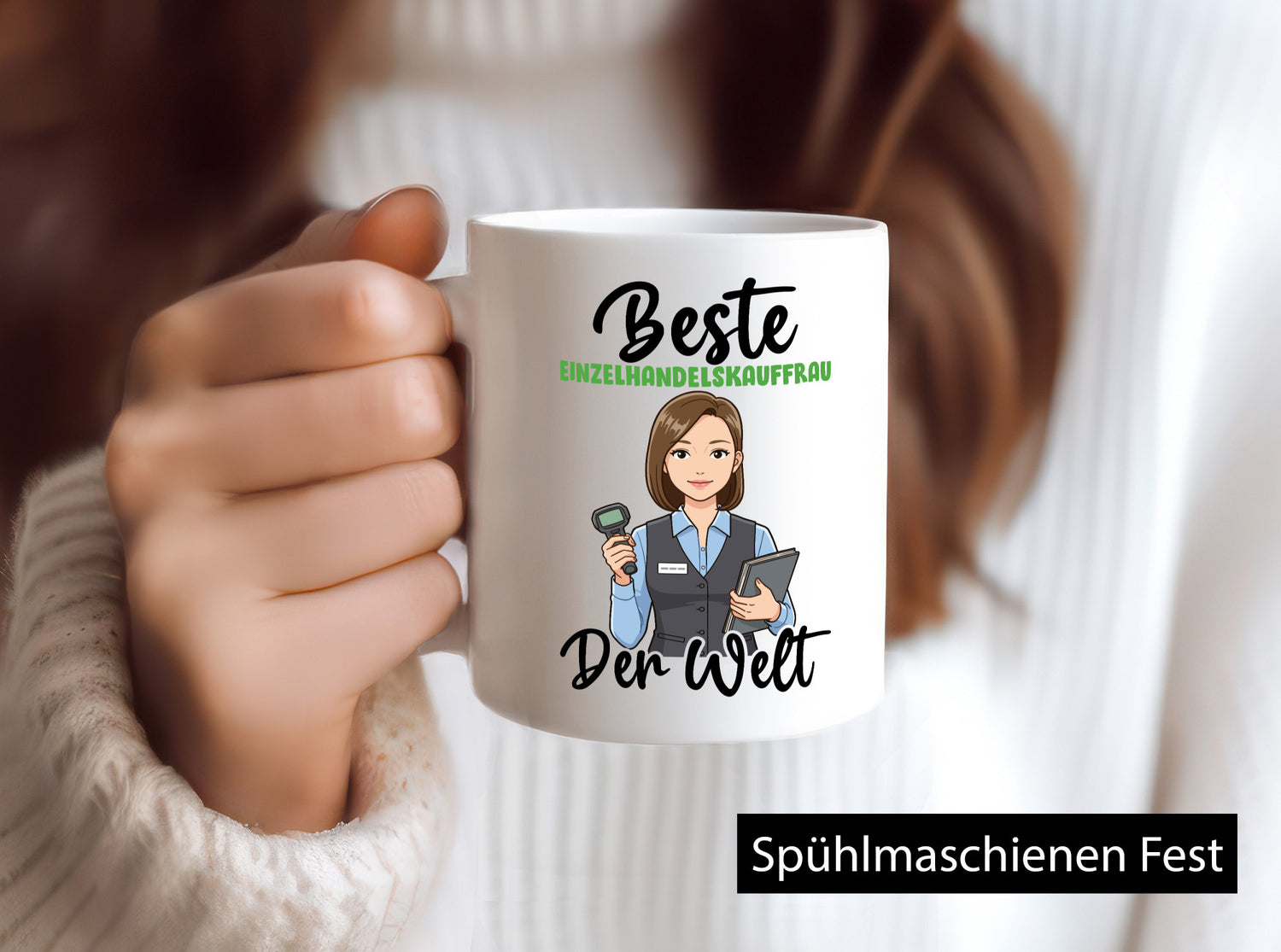 Beste Einzelhandelskauffrau | Einzelhandel v2 Geschenkidee Humor Tasse