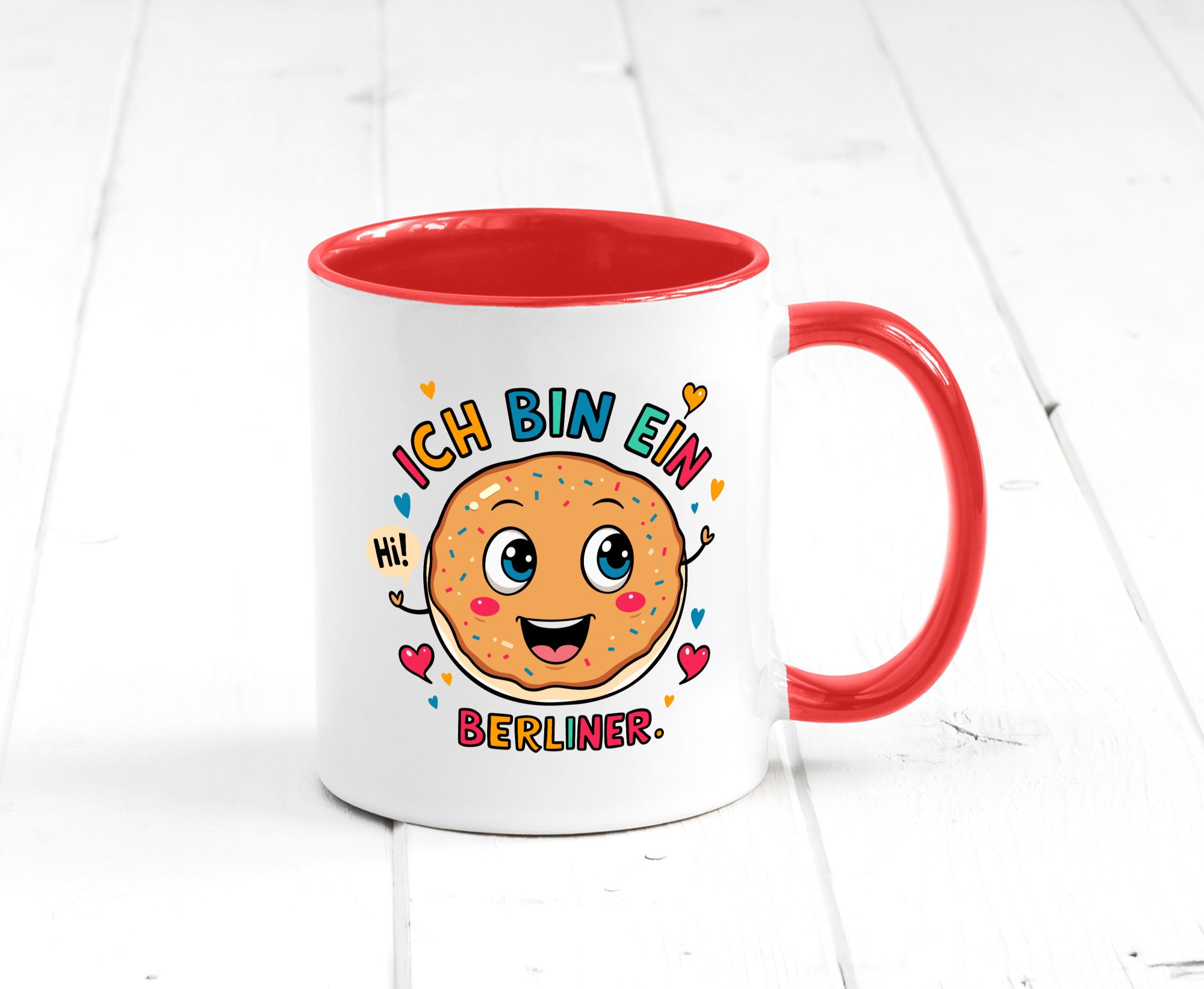 Ich bin ein Berliner | Krapfen Pfannkuchen Humor Geschenkidee Tasse