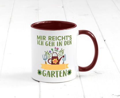 Ich geh in den Garten | Gärtner Tasse Gartenarbeit Humor Arbeit Kollegen Büro