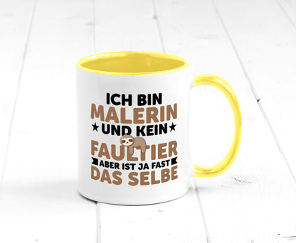 Ich bin kein Faultier: Malerin | Malerinnen v2 Geschenk Tierliebhaber Humor