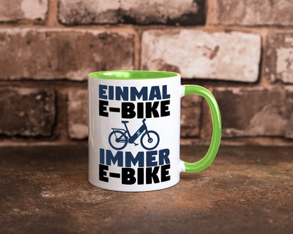 E-Bike Fahrer | Radfahrer Tasse Fahrrad Elektrorad lustiger Spruch Geschenk