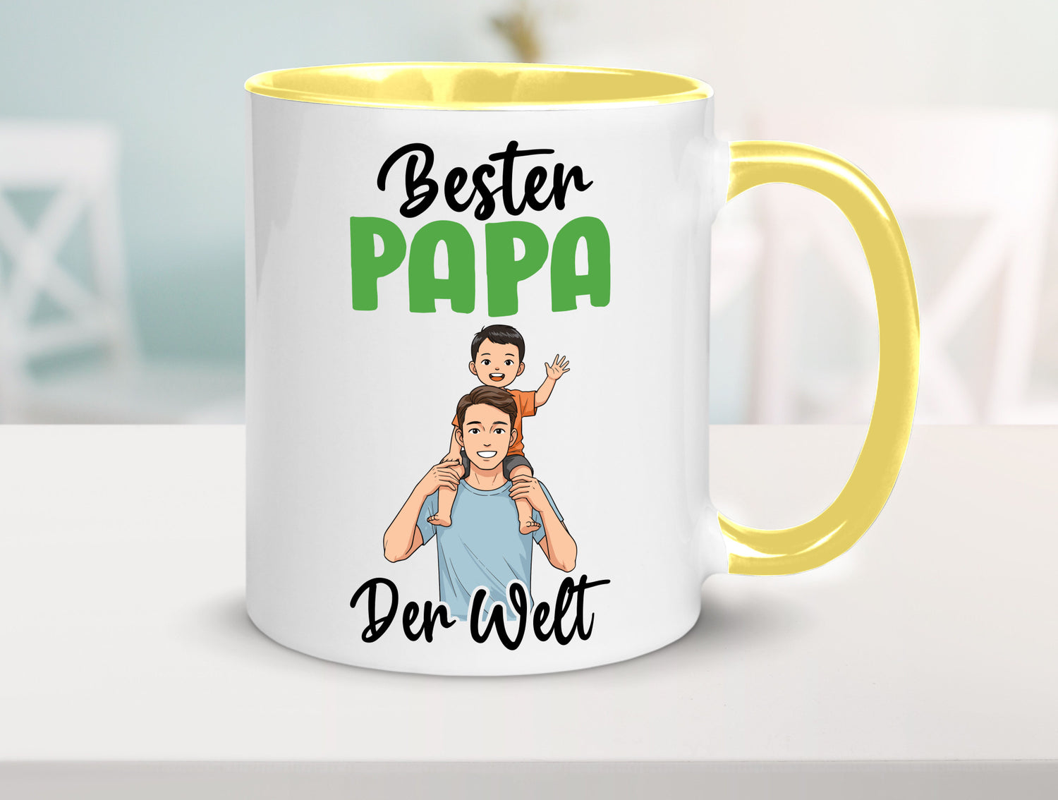 Bester Papa | Vatertag Daddy Familie lustiger Spruch Geschenk Geschenkidee Tasse