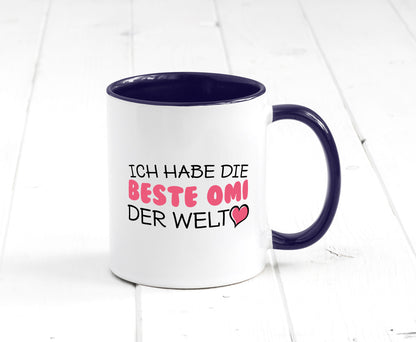 Beste Omi der Welt | Oma Tasse Geburtstag Muttertag lustig Familie Geschenkidee