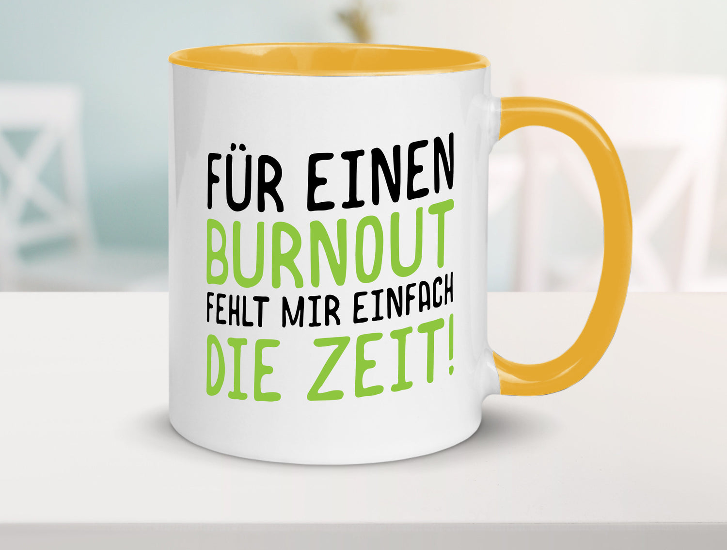 Für Burnout fehlt die Zeit | Stress Arbeit Kollegen Geschenkidee Büro Humor