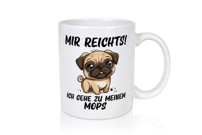 Ich geh zu meinem Mops | Hund lustiger Spruch Geschenk Tierliebhaber Humor Tasse