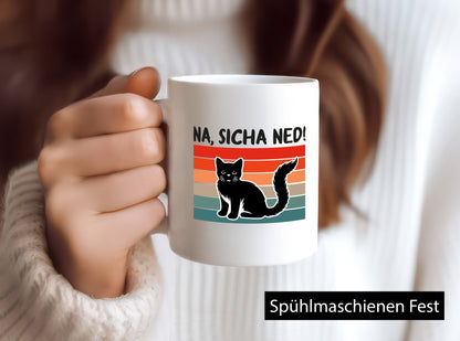 Na sicher ned | Katze Faule Katzenliebhaber Geschenk Tierliebhaber Humor