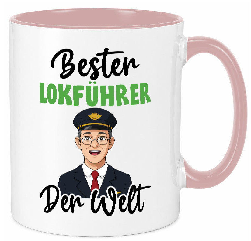 Bester Lokführer | Zug Beruf v2 Geschenkidee Arbeit Kollegen Büro Humor Tasse