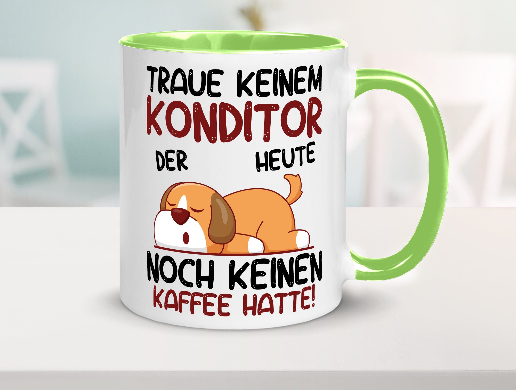 Traue keinem Konditor | Konditorei Humor Geschenkidee Tasse