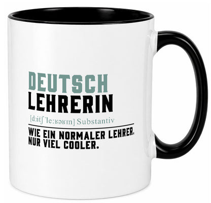 Deutschlehrerin | Lehrerin Unterricht Lieblinglehrerin Geschenkidee Humor Tasse